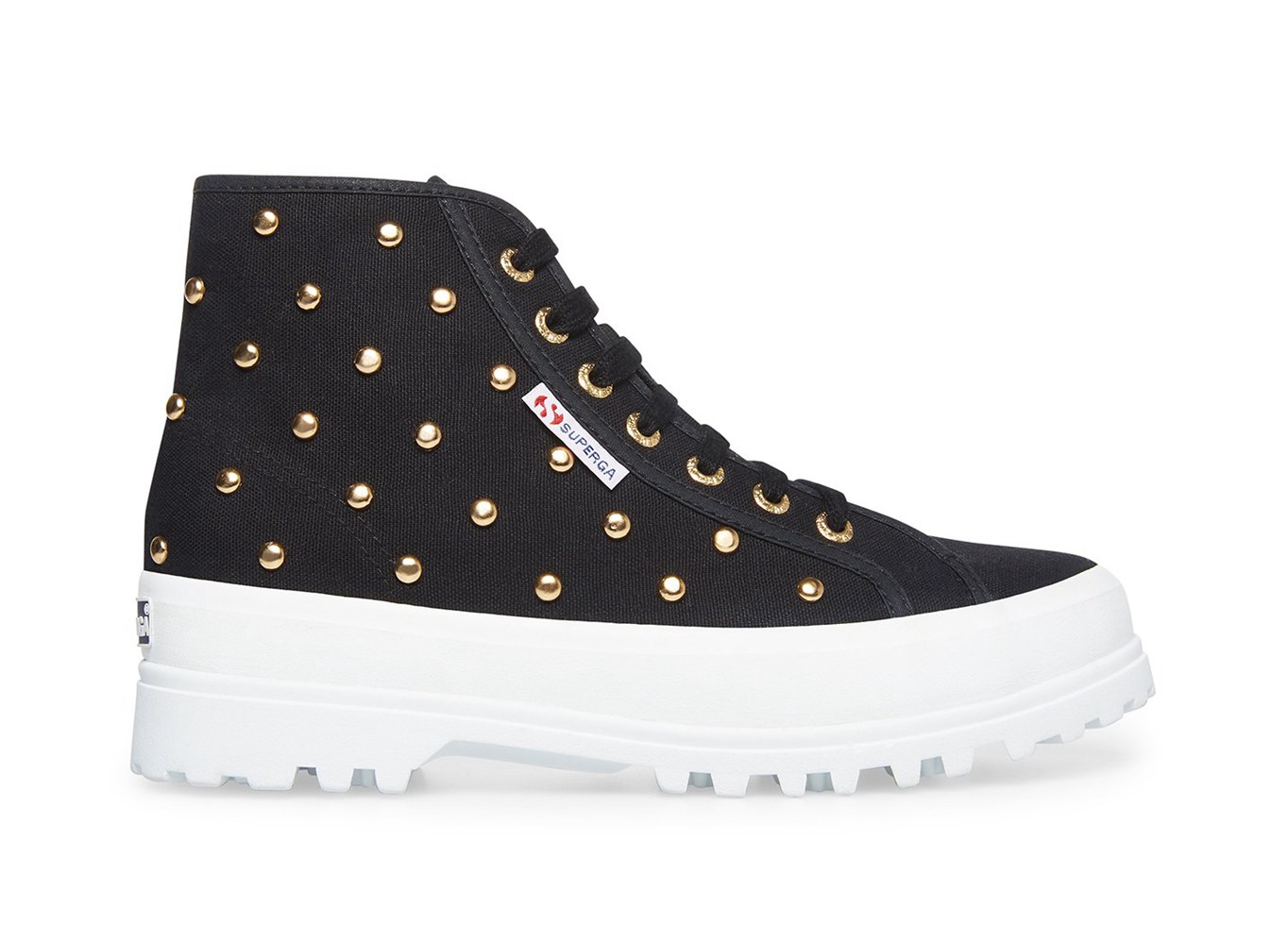 Botas Superga Mujer Negras - 2341 Alpina Studs - 082967TVX